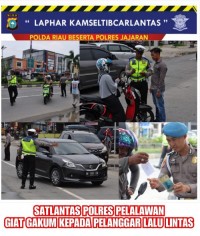 Selama Ops Zebra Muara Takus 2019 Polres Pelalawan, 1332 Gar Berlalu Lintas  Dominan R2