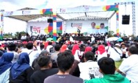 Massa Jokowi-Ma'ruf Hadiri 10.000 di Istigosah Stadion Olahraga Tasikmalaya