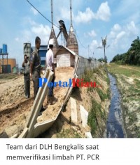 DLH Bengkalis hanya berkomentar Politis tentang Limbah PT. PCR