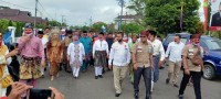 Partai Koalisi Bengkalis Sejahtera Dan Pendukung  Antarkan Pasangan KBS Mendaftar Di KPU