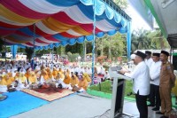 Bersama K.TP.PKK Bupati Labuhanbatu Hadiri Wirid Yasin Akbar