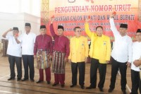 Rapat Pleno pencabutan Nomor Urut Paslon, Incumbent Raih Nomor urut 2
