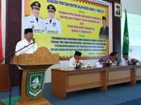 Sekretaris Daerah H. Arianto Membuka Secara Resmi Sosialisasi Peraturan Menteri Dalam Negeri No 31 T