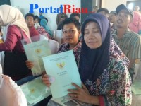 Hari ini, 1000 sertifikat tanah dibagikan