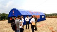 Hadapi Bencana Asap, BPBD Rohul Bangun Posko Induk