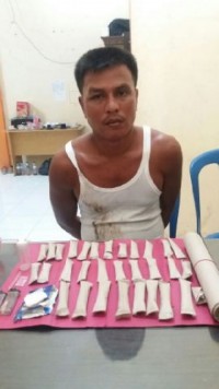 Pemilik Sabu dan Ganja di Batang Kumu, Diciduk Tim Gabungan Sat Intel dan Sat Narkoba Polres Rohul