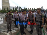 Apel persiapan pengamanan malam tahun baru, Polresta kerahkan