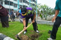 Ketua DP Korpri Kota Pekanbaru Menanam Pohon