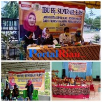 DPRD Rohil Hj Sunirah S.pd melakukan reses ke 3 tempat