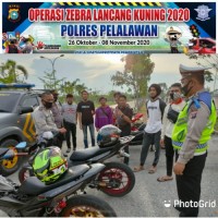 Kanit Lantas Polsek Pangkalan Kerinci Pimpin Giat Penertiban Balap Liar Dan Himbauan Prokes