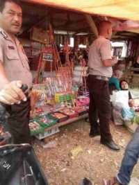 Jajaran Polsek Tambusai Gelar Operasi Cipkon di Pasar Dalu-dalu