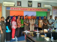 Satpol pp & Damkar Kabupaten Pelalawan menerima kunjungan kerja dan silaturahmi Satpol pp  Inhu