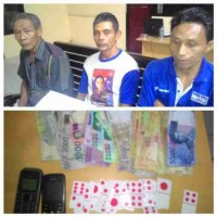 Polsek Tapung Amankan 3 Pelaku Judi