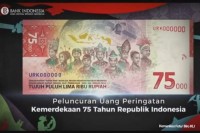Peringati Kemerdekaan RI Ke 75 Tahun, Pemerintah Rilis Uang Edisi Khusus