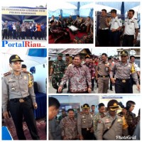 Bupati Amril meninjau, Pos Pam bersama Dandim 0303, Kapolres di Duri