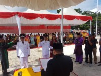 Bupati Bengklis Amril Mukminin Lantik Kades Sabar Manurung dan Tarmin Di Kecamatan Mandau