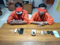 Simpan  Beberapa Paket Sabu Dan Ganja ,Dua Pria Warga Mandau Diciduk Polisi