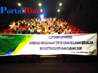 BPJamsostek Cabang Duri Nonton Bareng Perusahaan Binaan