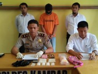 Polres Kampar Tangkap Bandar Narkoba dengan 2,6 ons Shabu