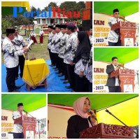 Bupati HM Harris Lantik PGRI:Pengorbanan Guru Menciptakan Revolusi Generasi Bersaing Global