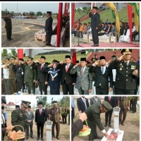 Perwira Upacara Memperingati Hari Pahlawan Koramil 09 Langgam Kapten Arh Kharidon Sitio