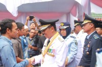 Bupati Siak H Syamsuar Melaksanakan Upacara Pemberian Remisi Di Rumah Tahanan Siak