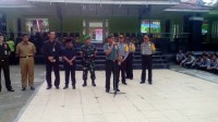 Kapolres Kampar Dan Dandim 0313/Kampar Pimpin Apel Serpas Untuk Pengamanan Pemungutan Suara Pilkada 