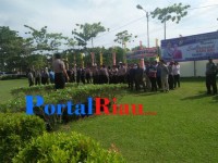  Jelang Perayaan Natal, Polres Pelalawan Lakukan Apel Siaga
