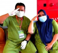 Paslon Kasmarni- Bagus Santoso Jalani Pemeriksaan  Kesehatan di RSUD Atifjn Ahmad