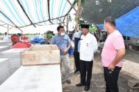 Wabup Sergai Tinjau Pembangunan Pabrik Ikan Patin