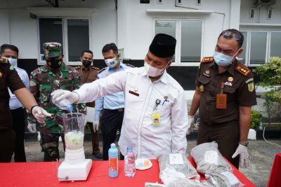Bentuk Transparansi Dengan Masyarakat, Kejari Siak Musnahkan Barang Bukti Narkoba