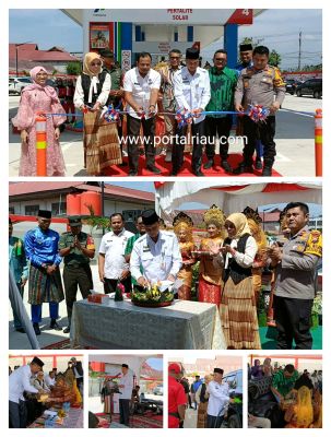 Bupati Bengkalis Resmi Buka SPBU  Dekat Simpang Garoga Bathin Solapan