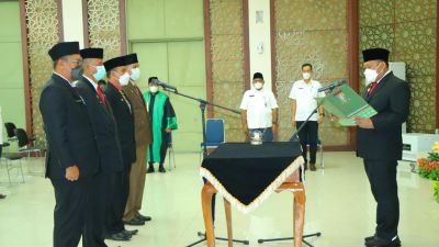 Bupati Kampar Catur Sugeng Susanto Lantik 4 Pejabat Tinggi Pratama