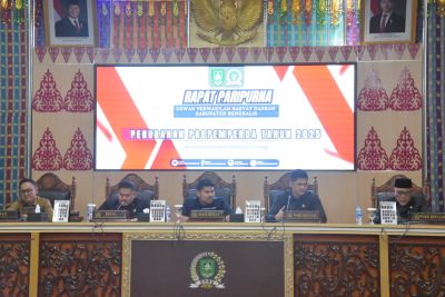 Bupati Kasmarni Hadiri Rapat Paripurna Pengesahan Perubahan Propemperda Tahun 2025 DPRD Bengkalis