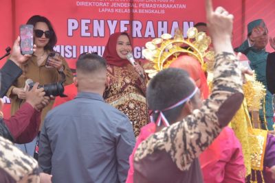 Bupati Kasmarni Harapkan Warga Lapas Bengkalis Turut Bahagia di Hari Kemerdekaan
