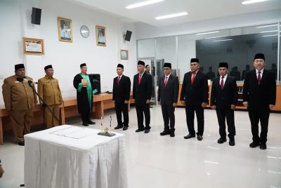 Bupati Labuhanbatu Lantik  6 Pejabat Tinggi Pratama