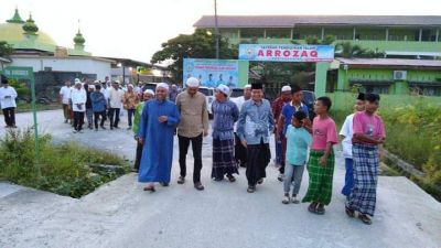 Bupati Labuhanbatu Menikmati Indahnya Suasana Subuh Bersama Masyarakat Jalan Sampurna