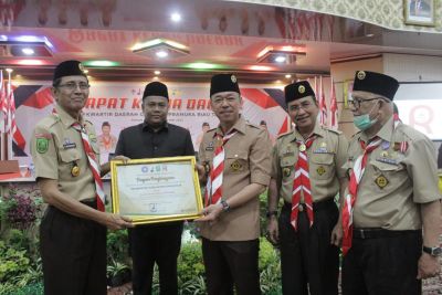 Bupati Rohil Buka Rakerda ,Di hadiri Kwartir Cabang se-Provinsi Riau.