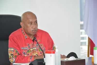 Bupati Sarmi Audiensi Dengan Kementerian PPN/Bappenas Terkait 4 Program Prioritas Tahun 2022-2024