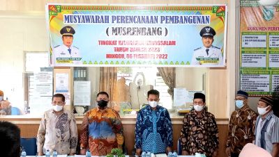 Camat Mandau Buka Musrenbang Kelurahan Babussalam TA 2023