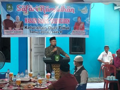 Camat Mandau Safari Ramadhan 1445 H,Dengan Warga Duri Timur