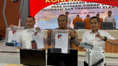 Diduga Honorer UPT Disdukcapil Pinggir, Polda Riau Borgol Sindikat Pemalsuan Dokumen