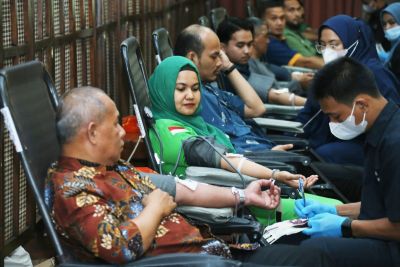 Donor Darah delapan lokasi kerja PHR, Berhasil Kumpulkan 1.739 Kantong Darah
