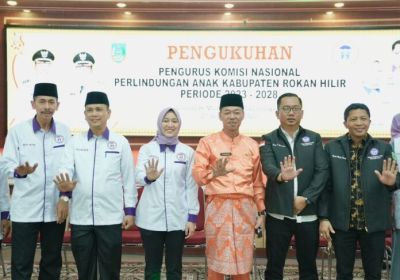 dr Maharani MM Dikukuhkan Jadi Ketua Komnas PA Kabupaten Rohil Periode 2023-2028