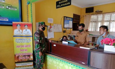 Dukung Giat TMMD Ke 110 Kodim 0313/KPR, Serda Ardi Komsos Ajak Perangkat Desa Sukseskan Vaksinasi