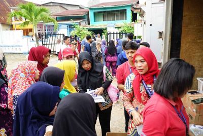 Gandeng Bulog Dan Super Market, Pemkab Labuhanbatu Gelar Pasar Murah di Panai Hilir