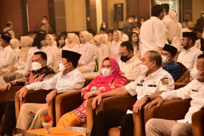 Hadiri Pelantikan ketua DPD Gerinda Riau, Bupati Bengkalis Ucapkan Selamat