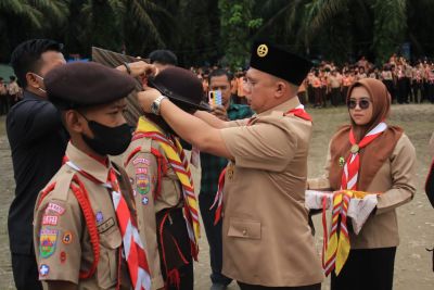 Jambore Cabang Labuhanbatu Tahun 2022 di Bumi Perkemahan Jamcab Resmi Dibuka