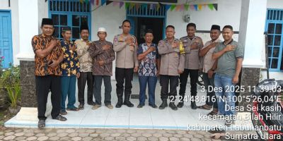 Kapolsek Bilah Hilir Perkuat Sinergi Kamtibmas Lewat Silaturahmi