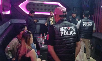 Karoke Star High di grebeg Satnarkoba Polres Labuhanbatu
